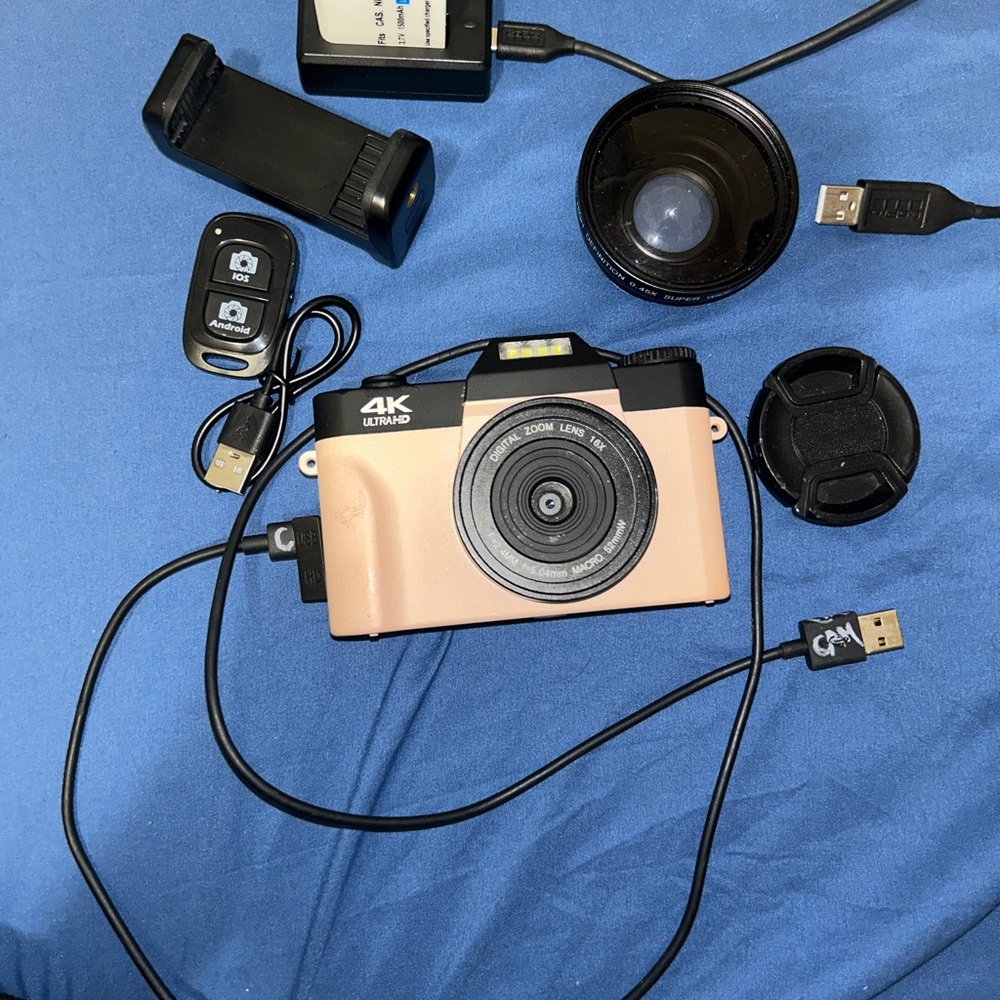 4K Ultra HD Digital Camera -pink